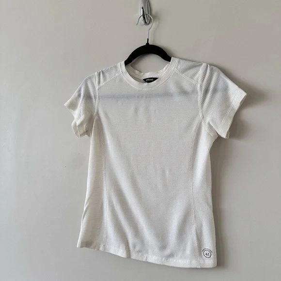 Allbirds-Waffle Textured Cream Lightweight Tee (Size:Small) - Picture 3 of 10
